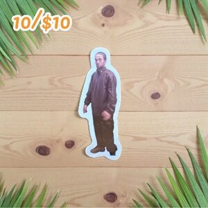 Robert Pattinson Meme Sticker | Viral Tracksuit Pose | Gloss Finish